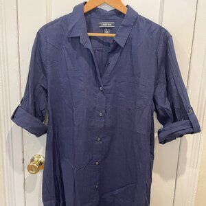 Lands End Navy Dress/Cover-up, L